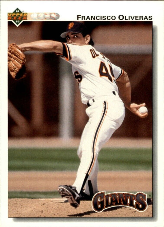 Francisco Oliveras 1992 Upper Deck MLB #49 Baseball Card San Francisco Giants