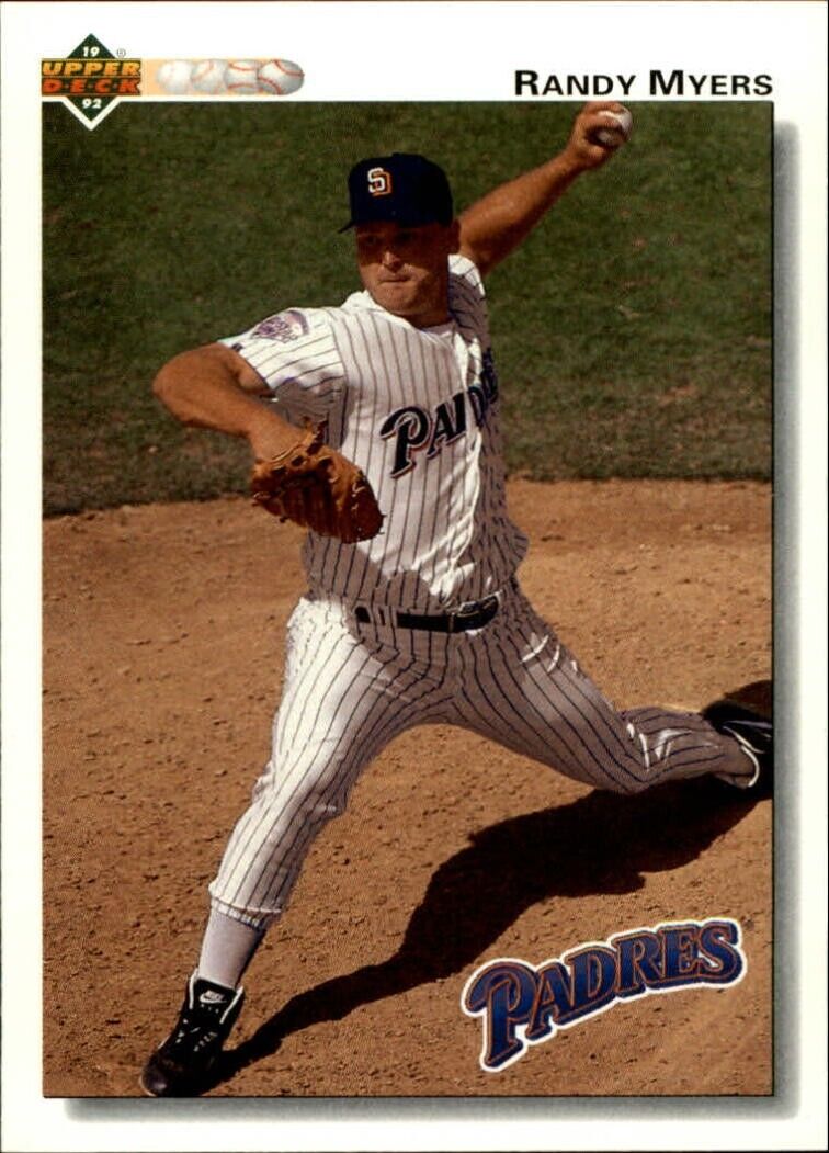 Randy Myers 1992 Upper Deck MLB #741 Baseball Card San Diego Padres