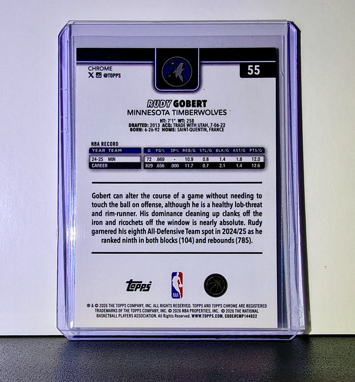 Jarrett Allen 2025-26 NBA Topps Chrome Update #55 Basketball Card Cavaliers