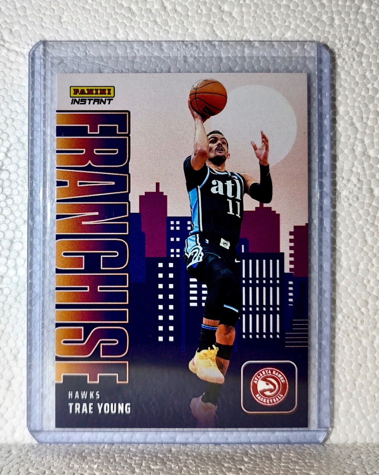 Trae Young 2023-24 NBA #27 Franchise Basketball Card Atlanta Hawks 1/485