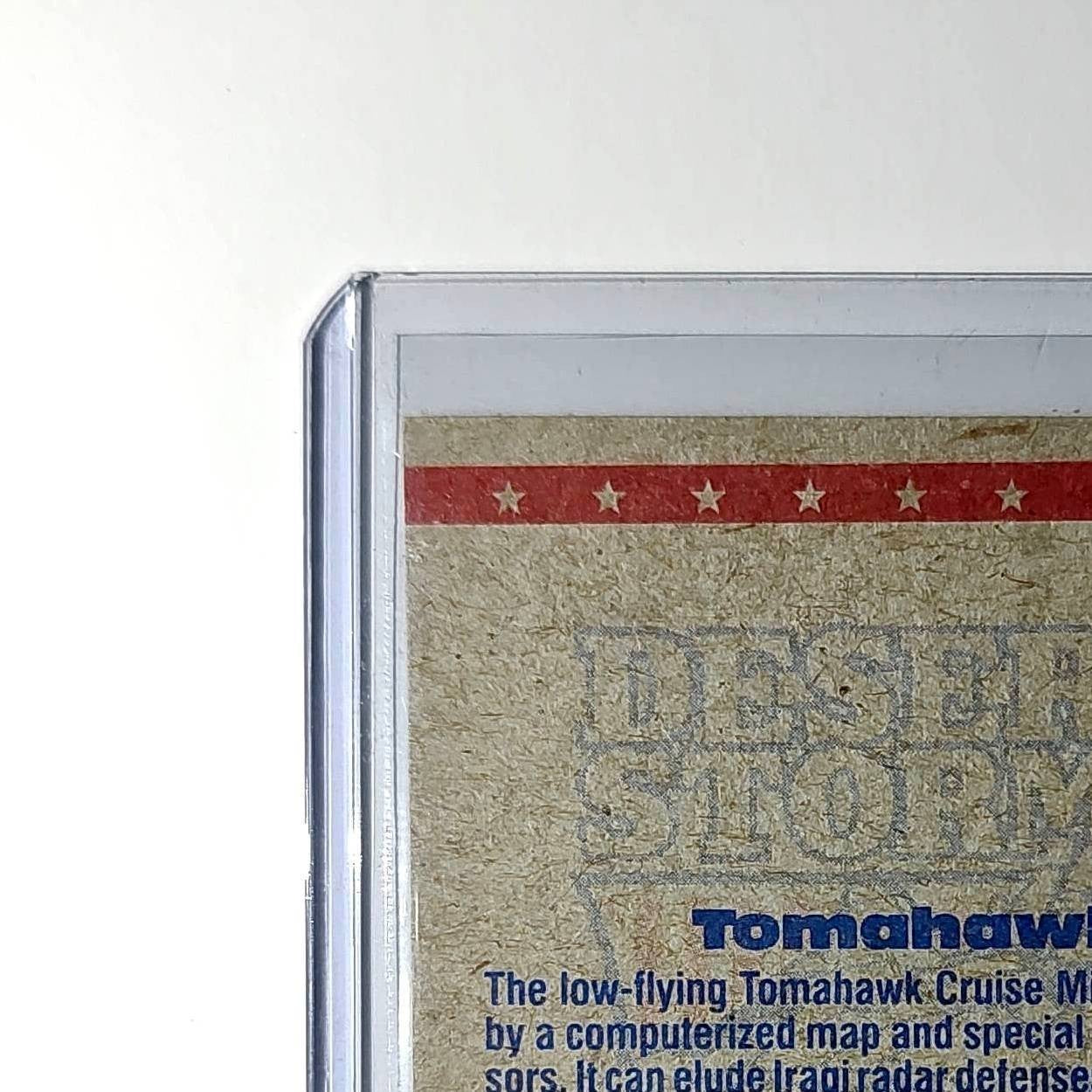 Tomahawk Missile in Flight 1991 Topps Desert Storm #47 Card
