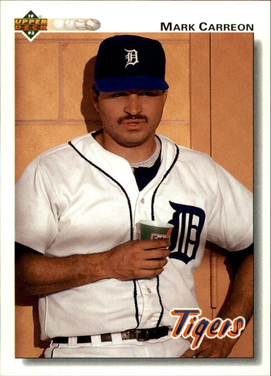 Mark Carreon 1992 Upper Deck MLB #739 Baseball Card Detroit Tigers
