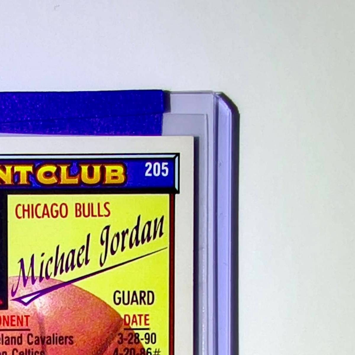 Michael Jordan 1992-93 Topps 50 Point Club #205 Basketball Card Chicago Bulls