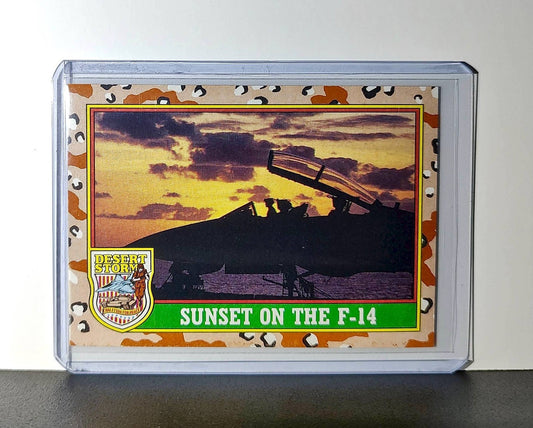 Sunset on the Flight Line 1991 Topps Desert Storm #86 Card