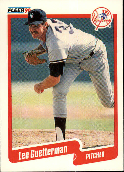 1990 Lee Guetterman Fleer Baseball Card #443
