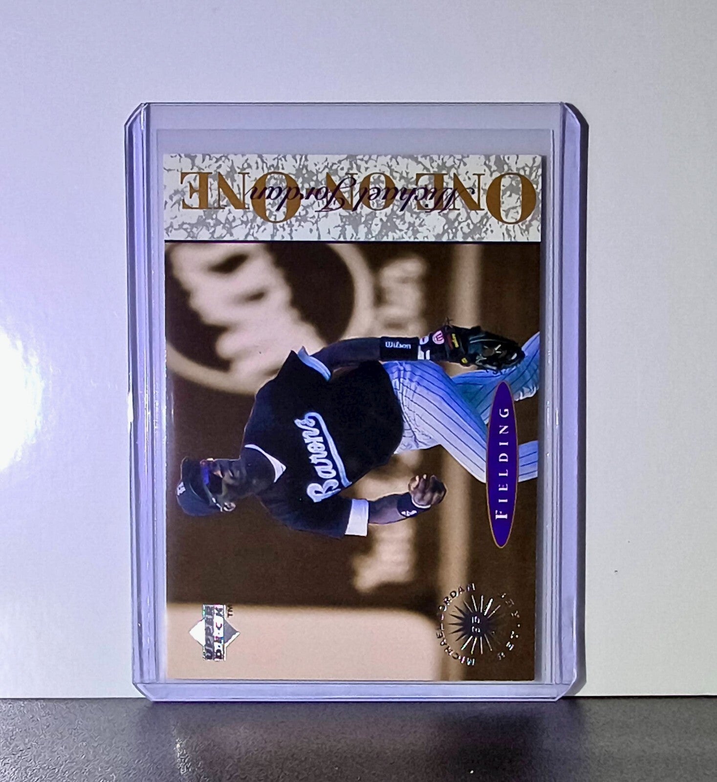 Michael Jordan 1995 Upper Deck Minors One on One #2 Card Birmingham Barons