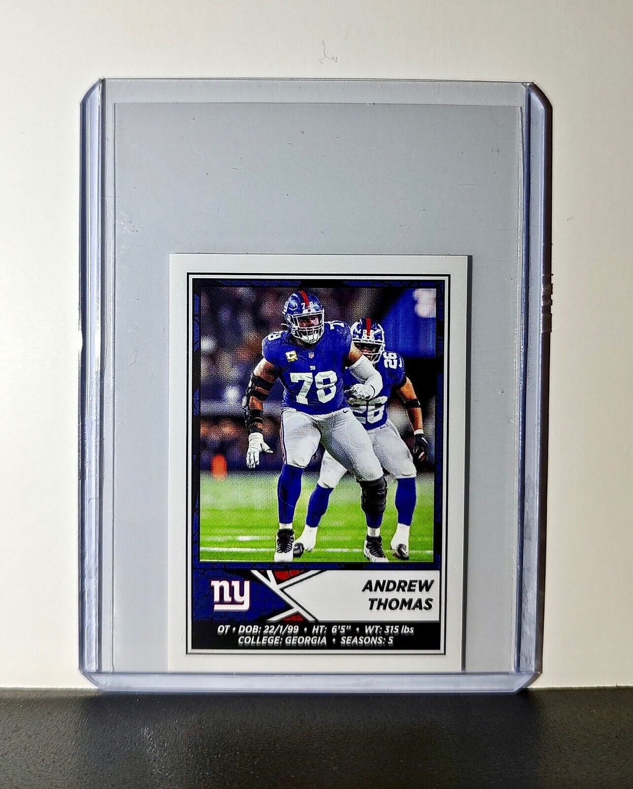 Andrew Thomas 2024 Panini NFL Sticker #319 New York Giants
