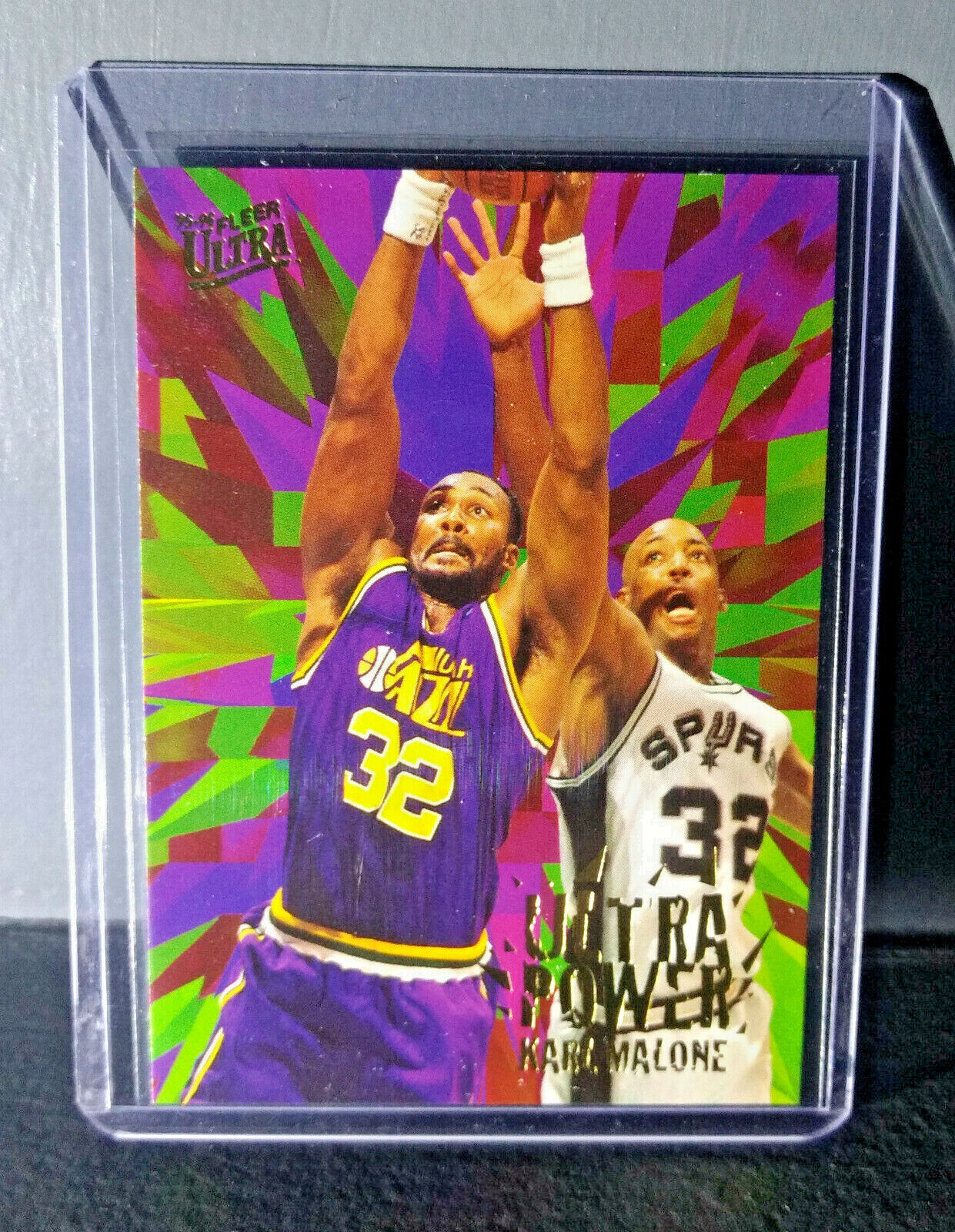 1995-96 Karl Malone Fleer Ultra Ultra Power #5 Basketball Card