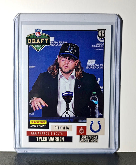 Tyler Warren Rookie 2025 NFL Draft #10 Football Card Indianapolis Colts 1 of 922