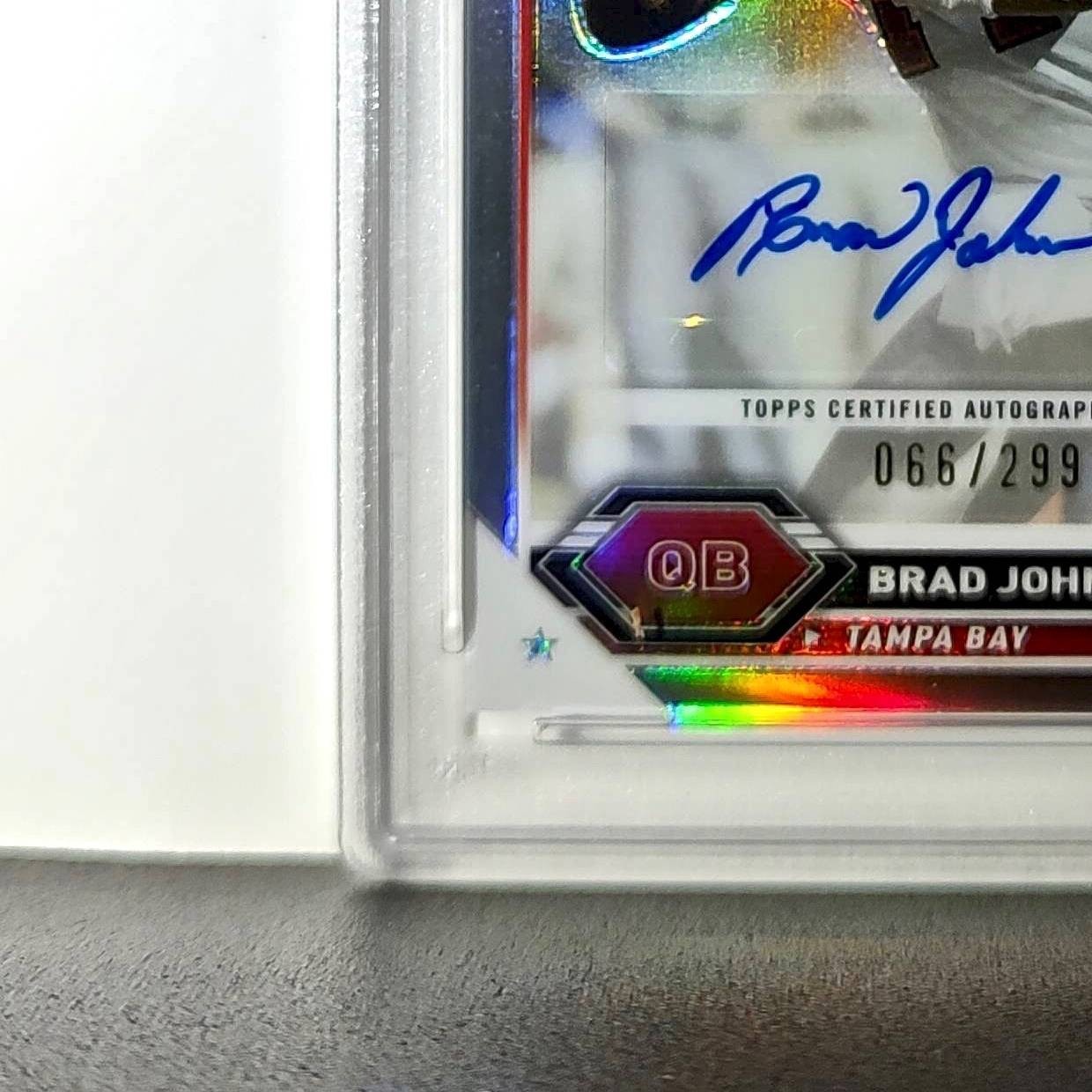 Brad Johnson 2023 Topps Chrome Refractor #TCA-BJO 066/299 PSA 10 Auto 10