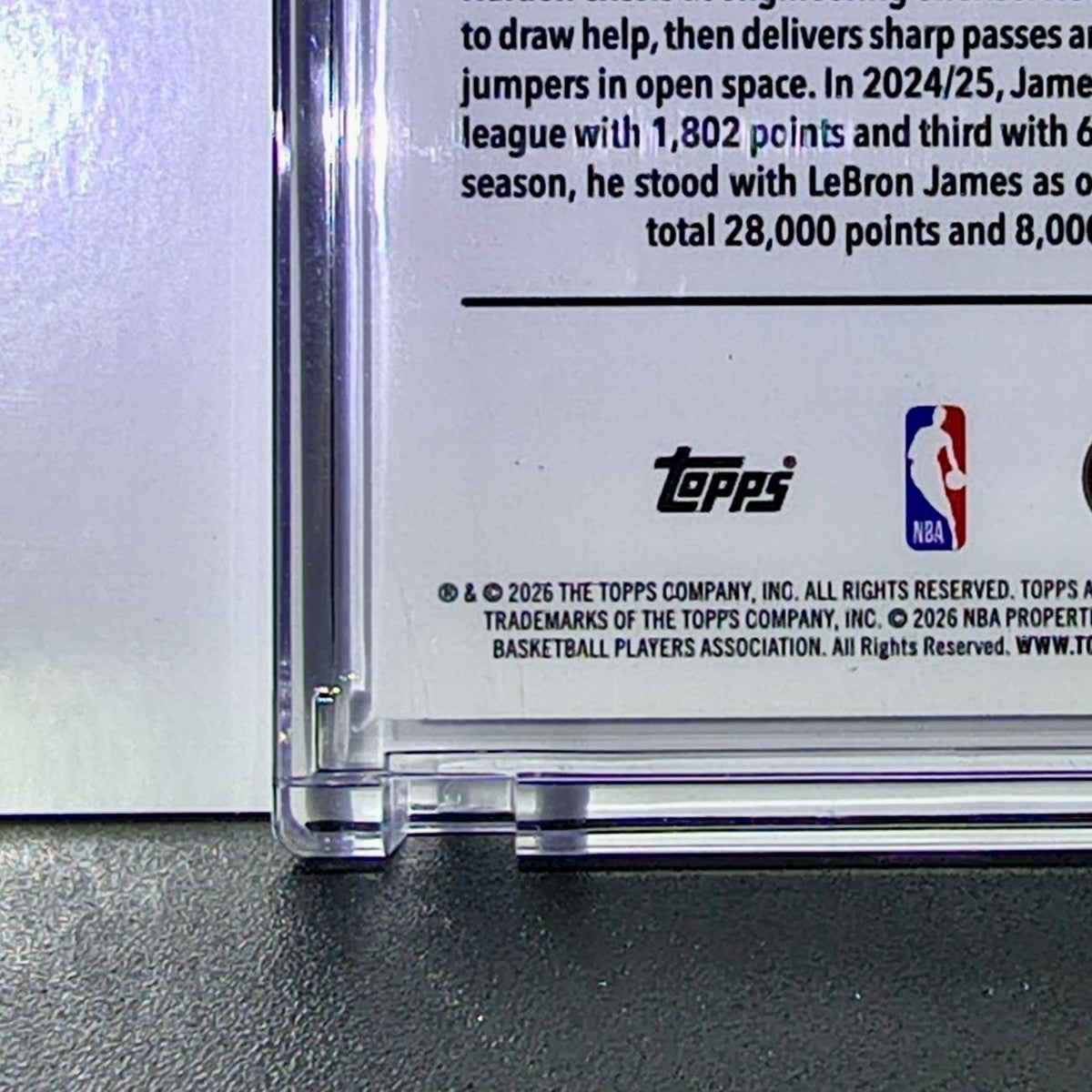 James Harden 2025-26 NBA Topps Chrome Update #33 Blue Refractor 132/150 Clippers