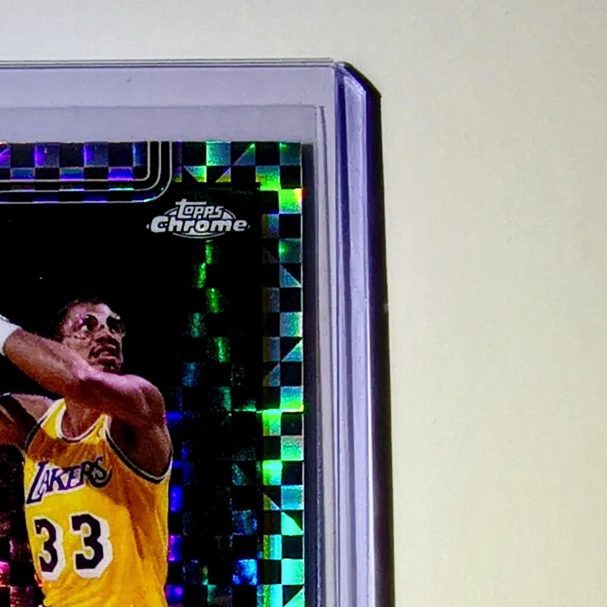 Kareem Abdul-Jabbar 2025-26 NBA Topps Chrome Update X-Fractor #144 Card Lakers