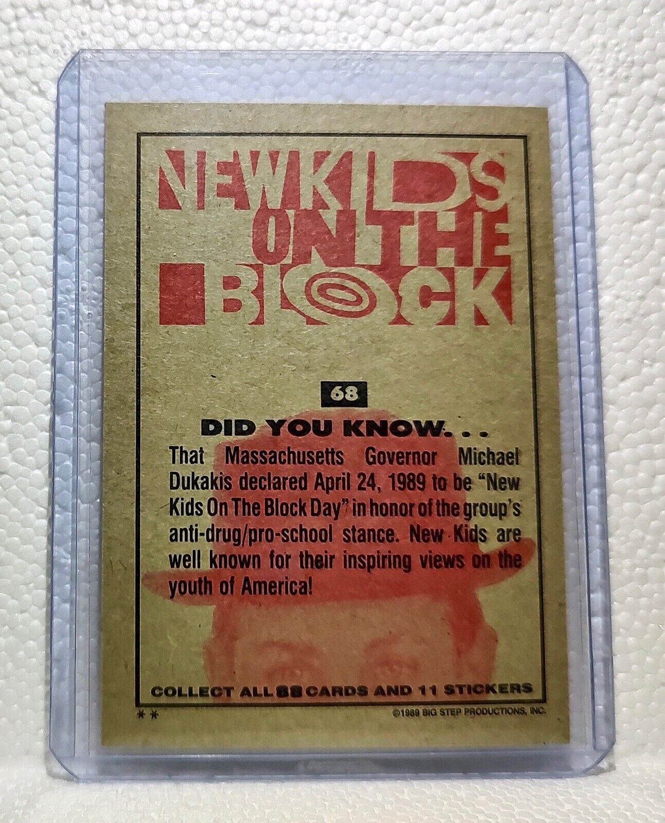 Did You Know 1989 New Kids on the Block #68 Trading Card