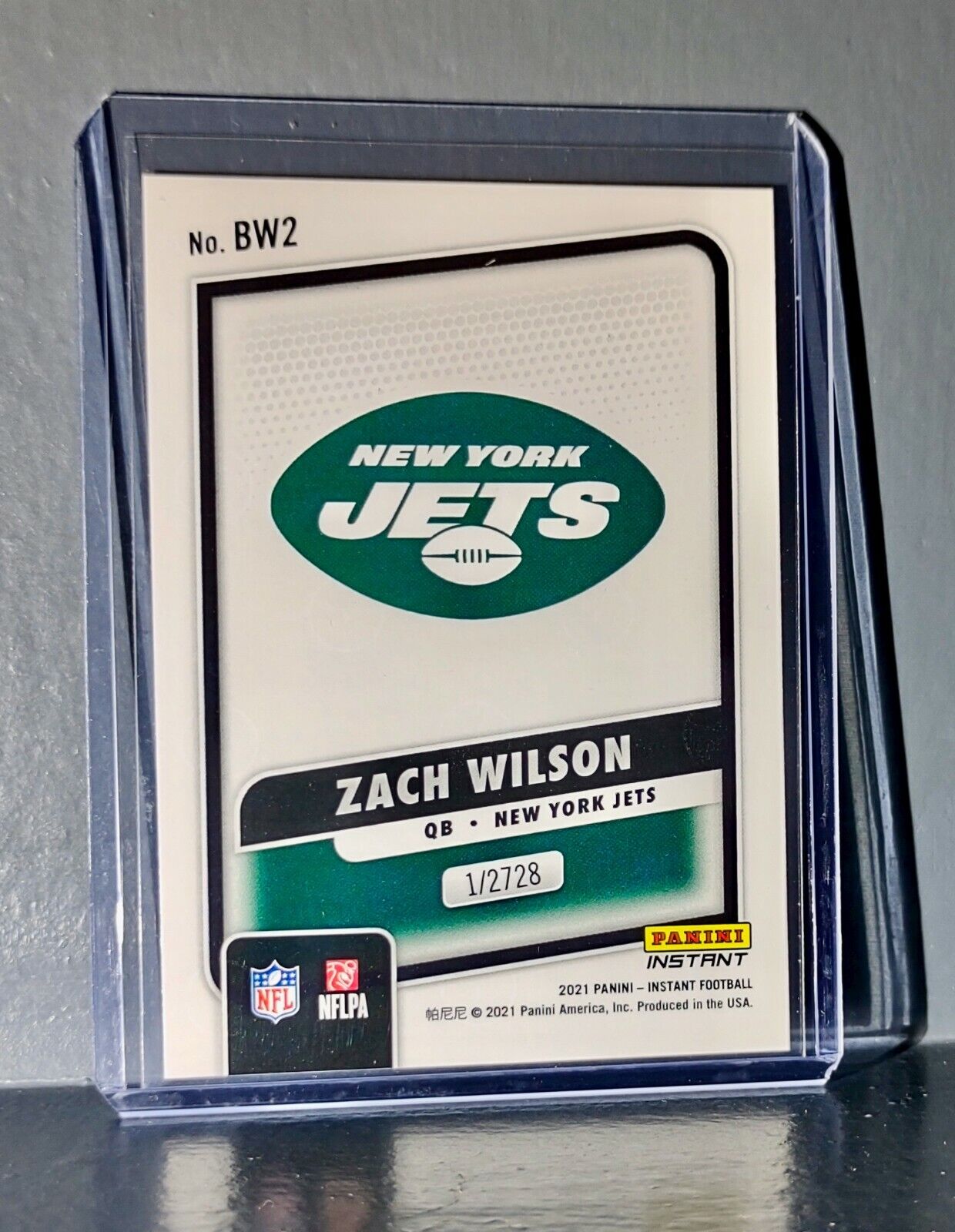 Zach Wilson 2021 Panini NFL Black and White Rookies #2 Card 1/2728