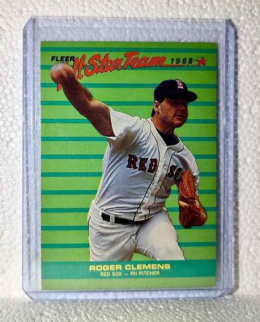 Roger Clemens 1988 Fleer MLB #4 All-Star Team Baseball Card Boston Red Sox