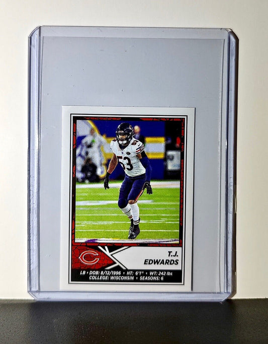 T.J. Edwards 2024 Panini NFL Sticker #370 Chicago Bears