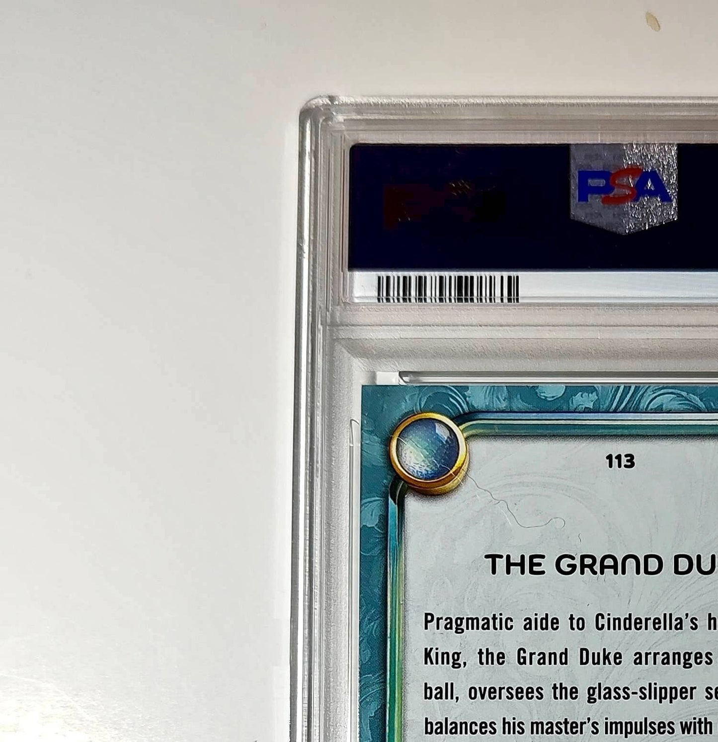 The Grand Duke 2025 Topps Disney Wonder #113 Diamond Card Cinderella PSA 9