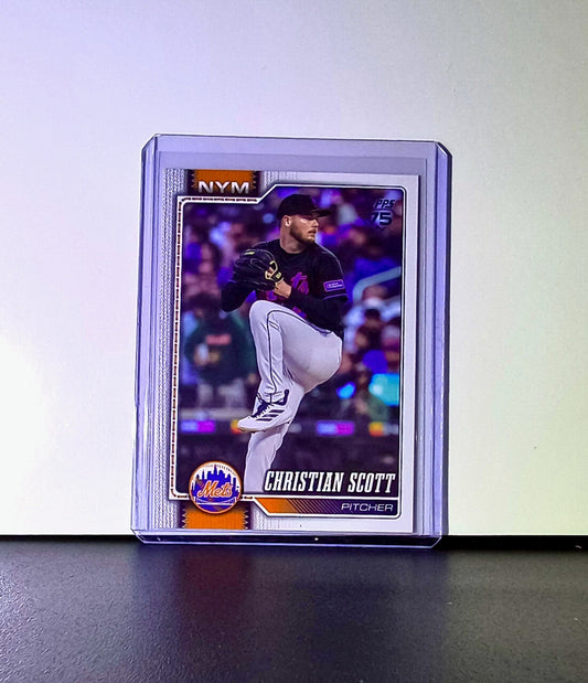 Christian Scott 2026 Topps Update MLB #US77 Card New York Mets