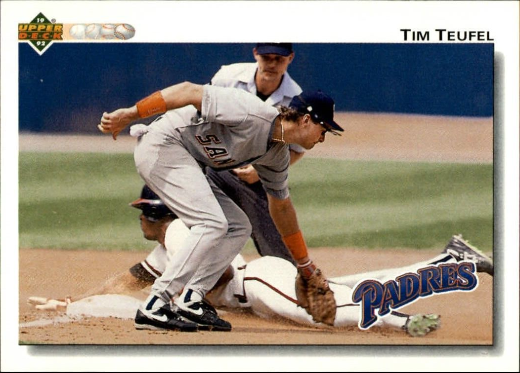 Tim Teufel 1992 Upper Deck MLB #349 Baseball Card San Diego Padres