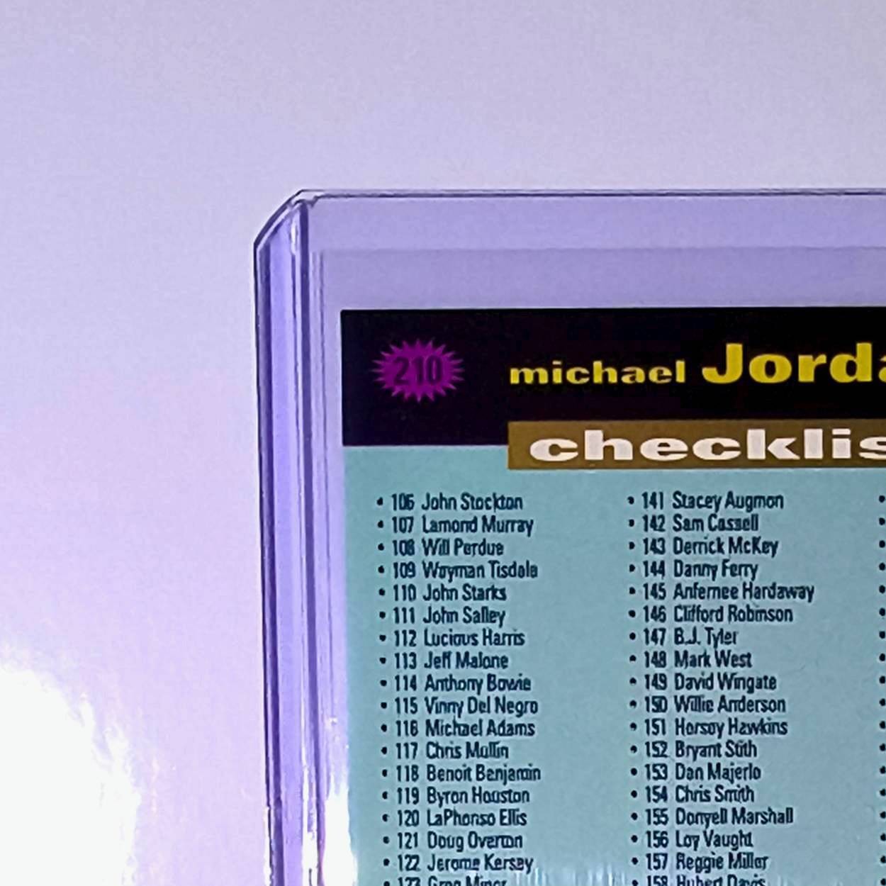 Michael Jordan 1995-96 Upper Deck Collector's Choice #210 Card Chicago Bulls