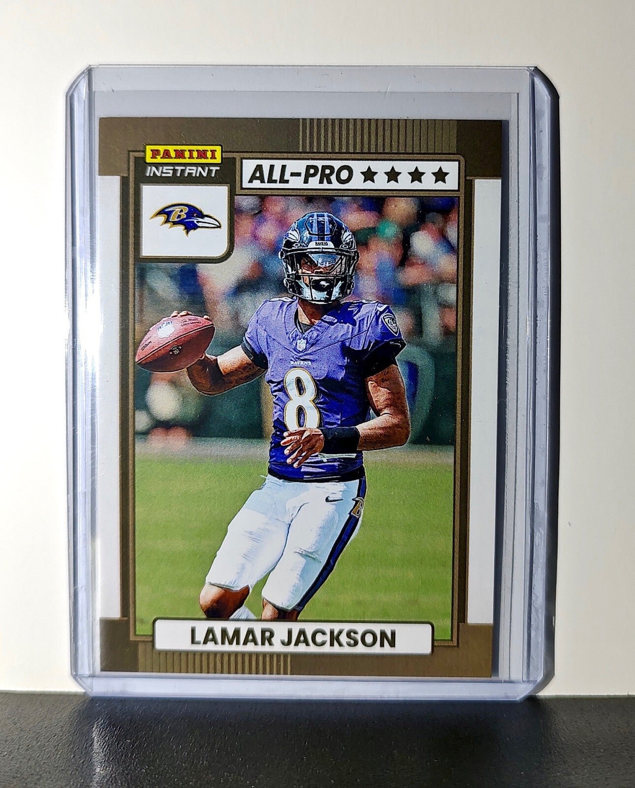 Lamar Jackson 2024 All-Pro Panini NFL #1 Football Card Baltimore Ravens 1 of 101