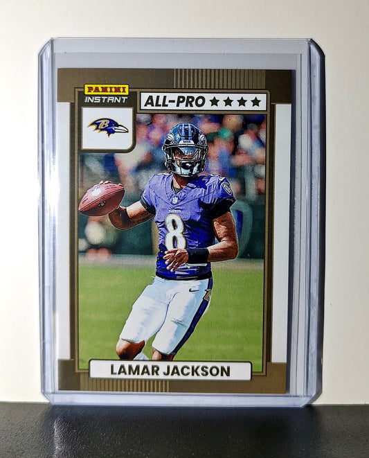 Lamar Jackson 2024 All-Pro Panini NFL #1 Football Card Baltimore Ravens 1 of 101