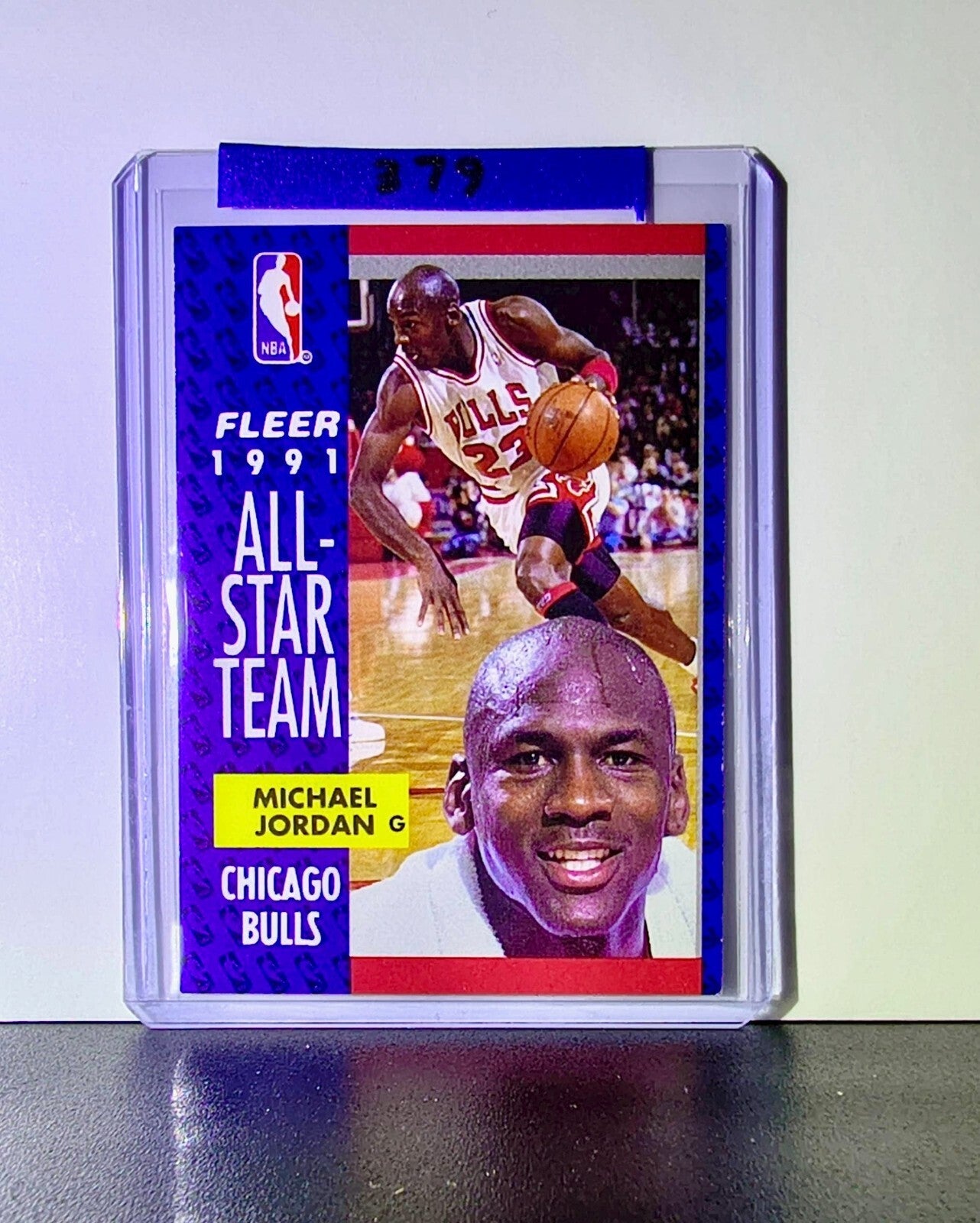 Michel Jordan 1991-92 Fleer All-Star Team #211 Card Chicago Bulls