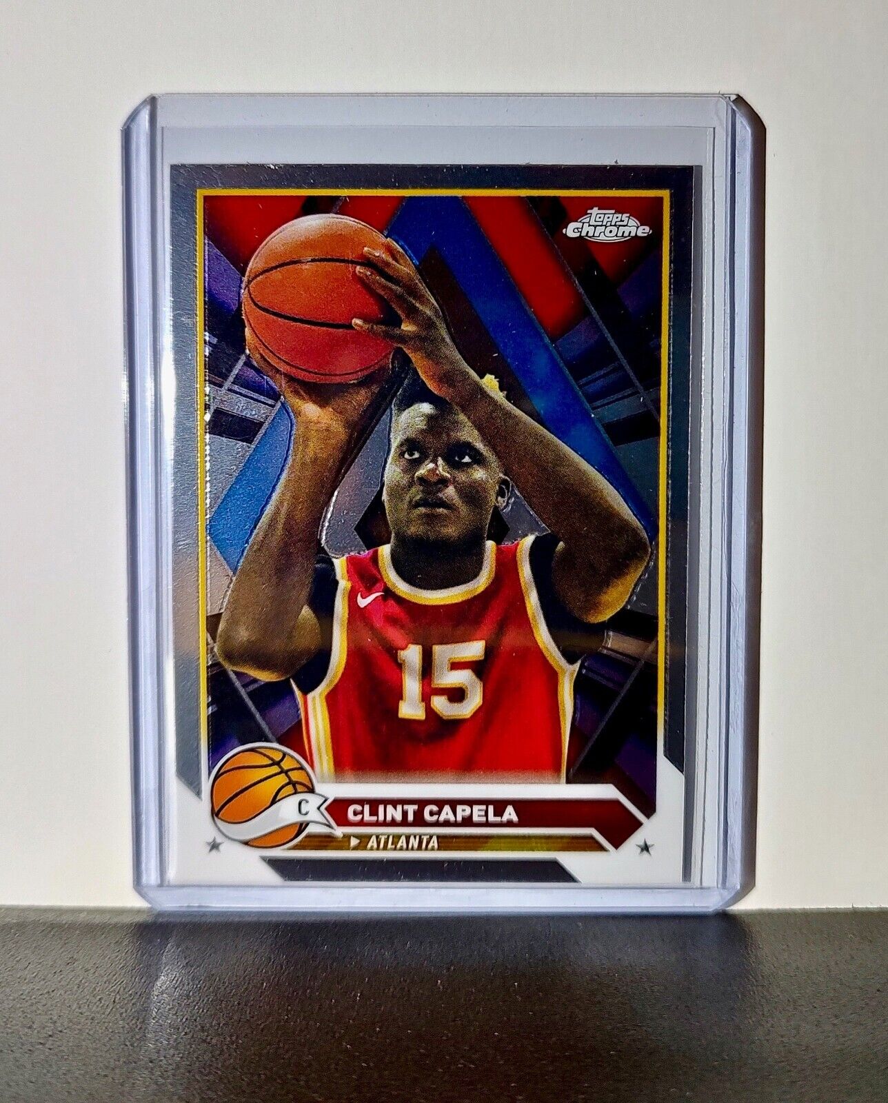 Clint Capela 2023-24 Topps Chrome NBA #69 Card Atlanta Hawks