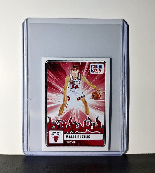 Matas Buzelis Rookie Draft 2024-25 Panini NBA #89 Sticker Card Chicago Bulls