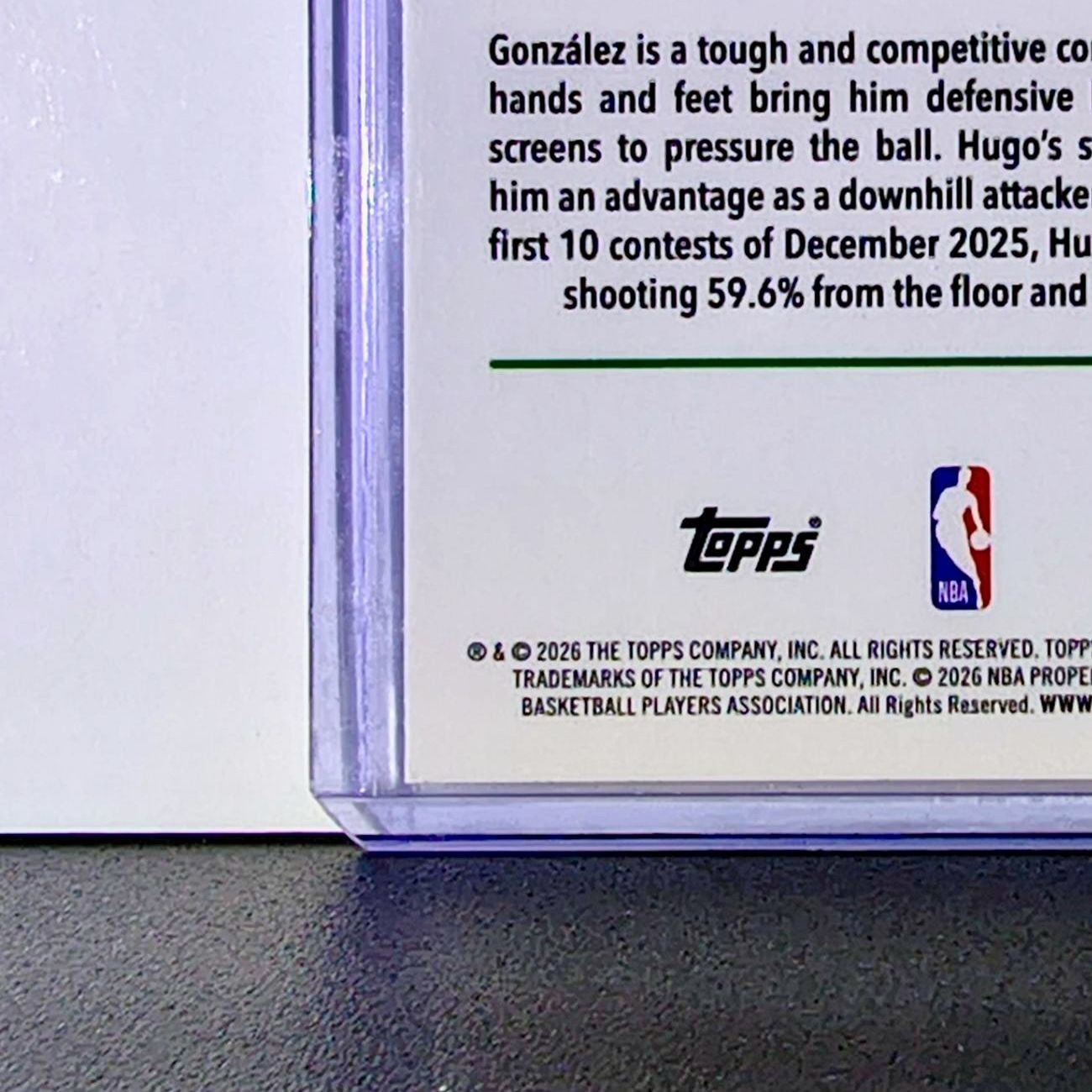Hugo González Rookie 2025-26 NBA Topps Chrome Update #178 Card Boston Celtics