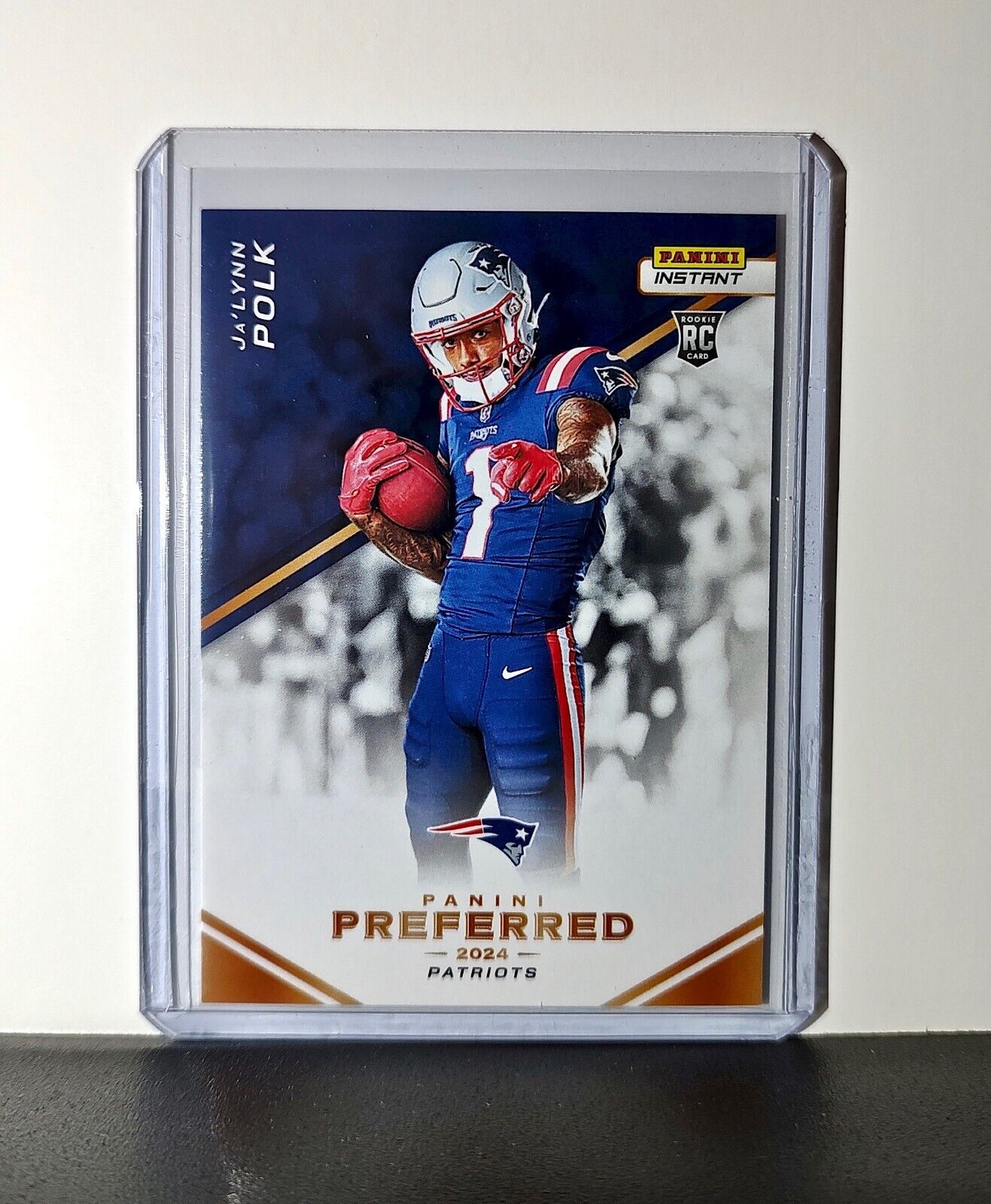Ja'Lynn Polk 2024 Panini Preferred NFL #10 Rookie Card NE Patriots 1/335