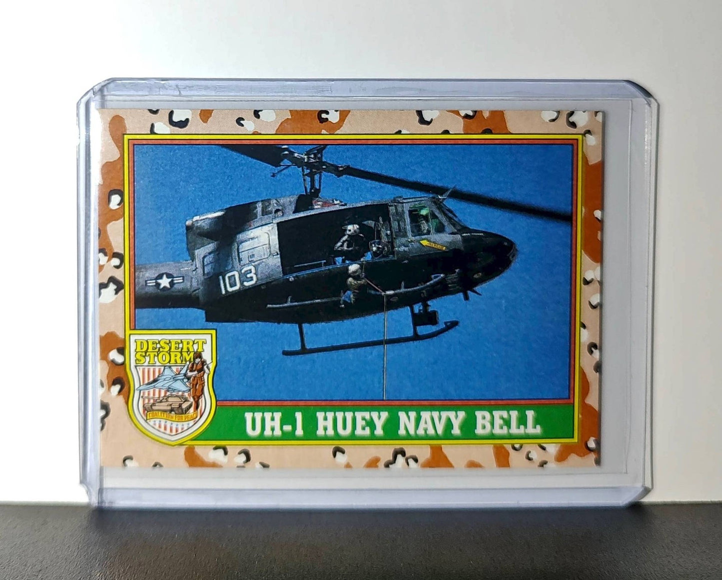 UH-1 Huey (Bell Helicopter) 1991 Topps Desert Storm #13 Card