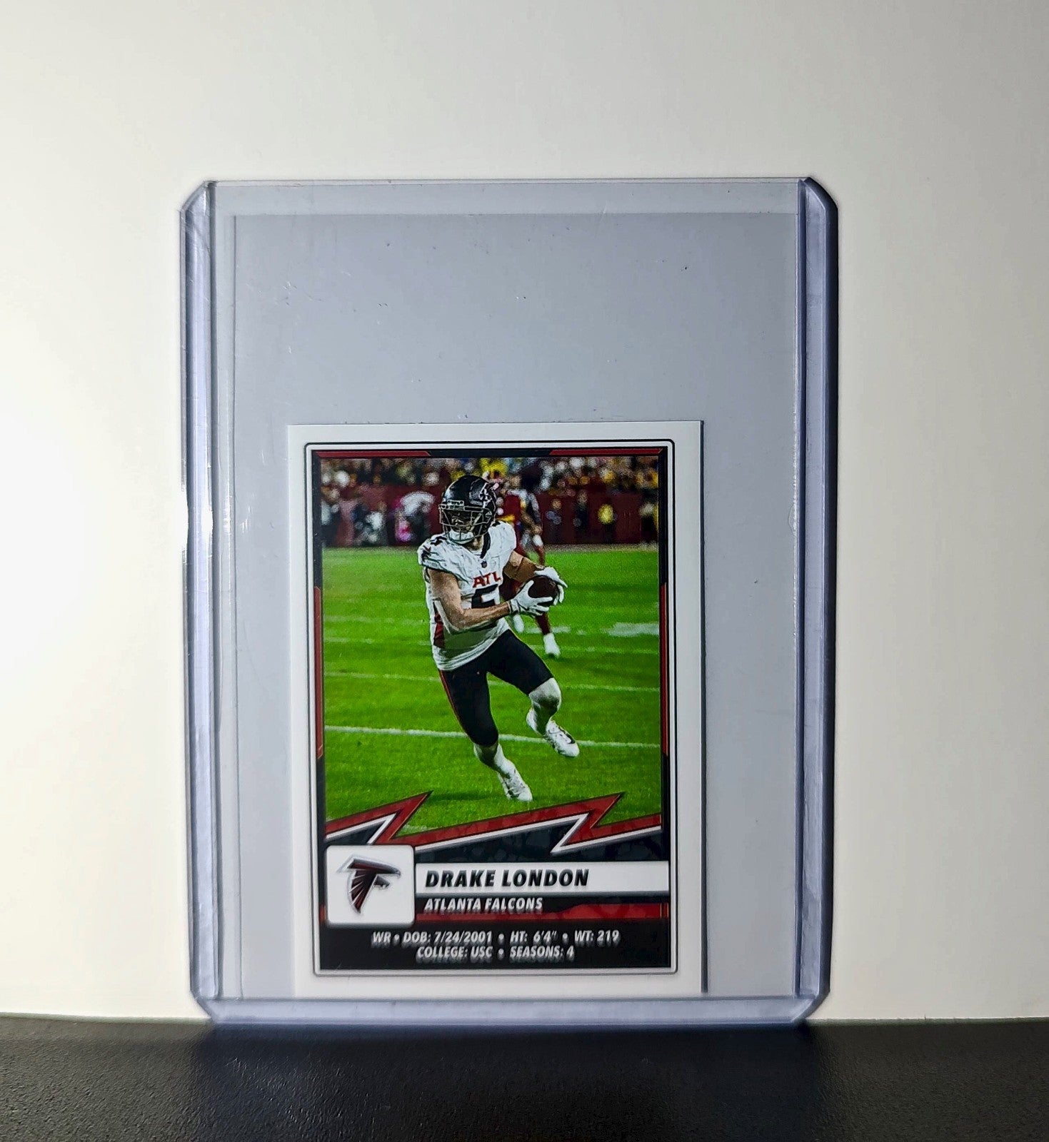 Drake London 2025 Panini NFL #428 Sticker Atlanta Falcons