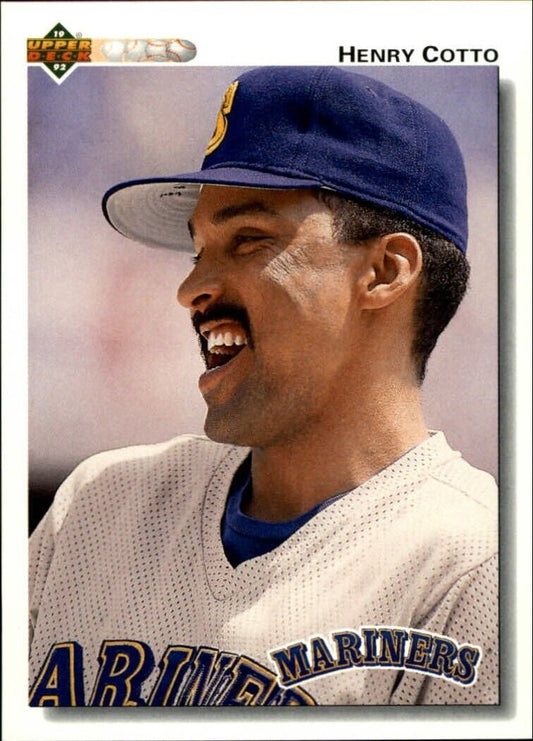 Henry Cotto 1992 Upper Deck MLB #616 Baseball Card Seattle Mariners