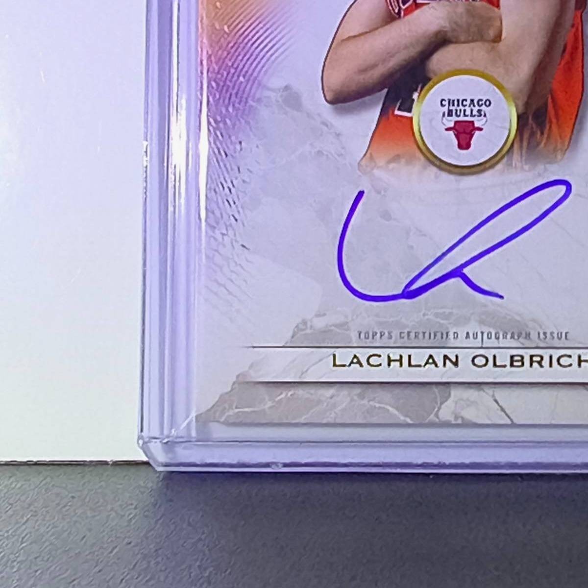 Lachlan Olbrich Rookie 2025 NBA Topps Inception #RA-LO Autograph Card Bulls
