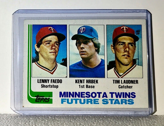 Lenny Faedo / Kent Hrbek / Tim Laudner 1982 Topps MLB #766 Baseball Card Twins