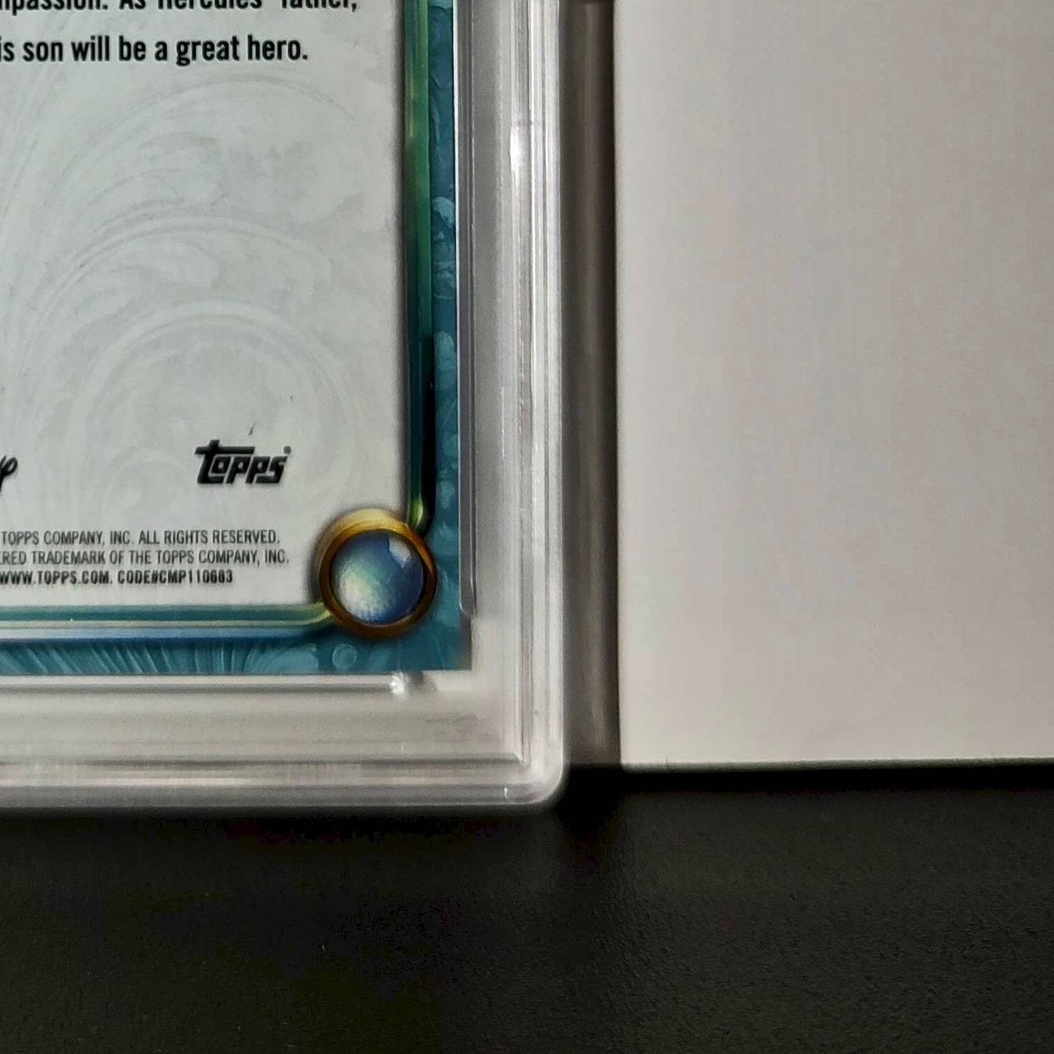 Zeus 2025 Topps Disney Wonder #134 Diamond Card Hercules PSA  PSA 9