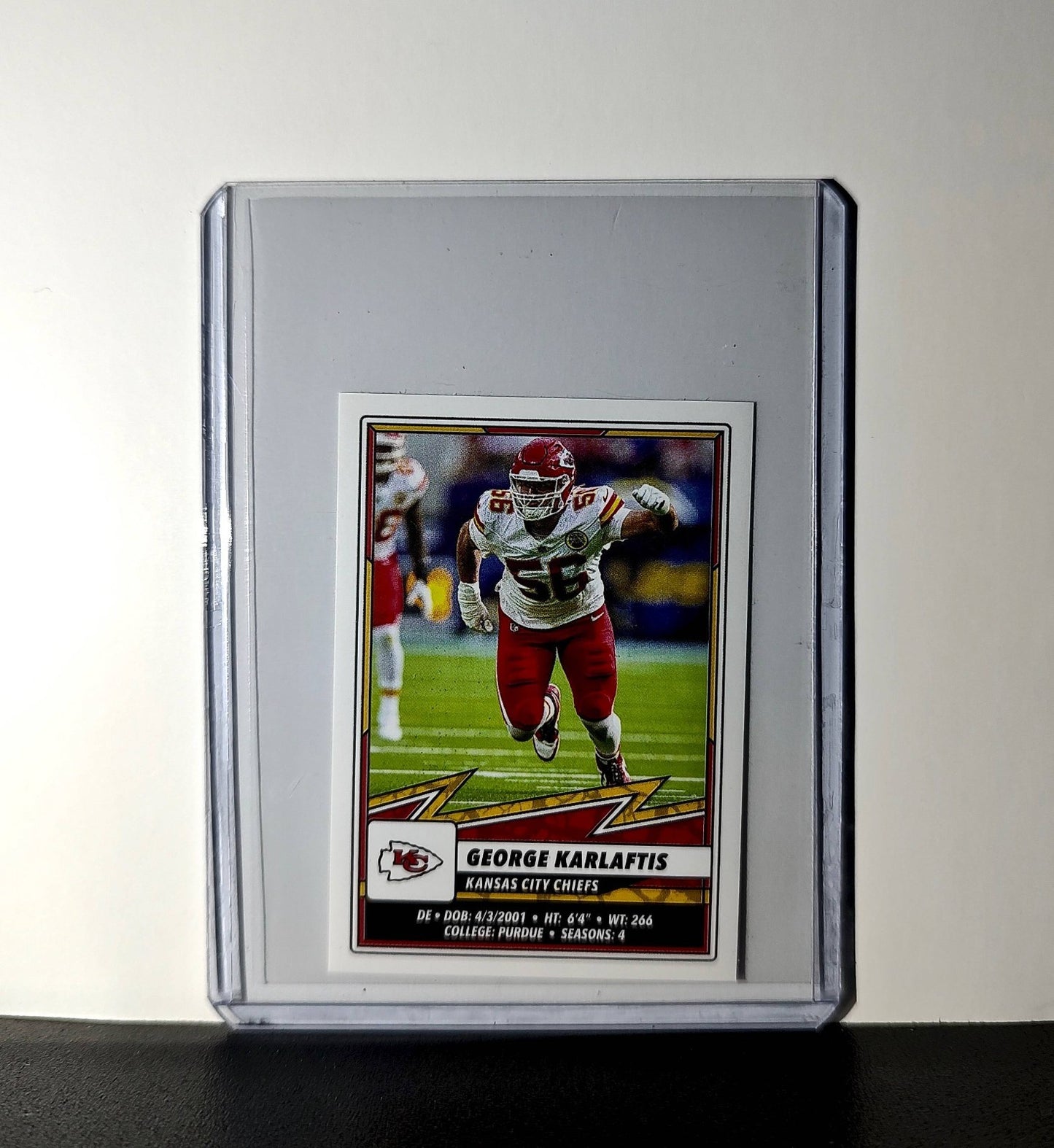 George Karrlaftis 2025 Panini NFL #256 Sticker Kansas City Chiefs