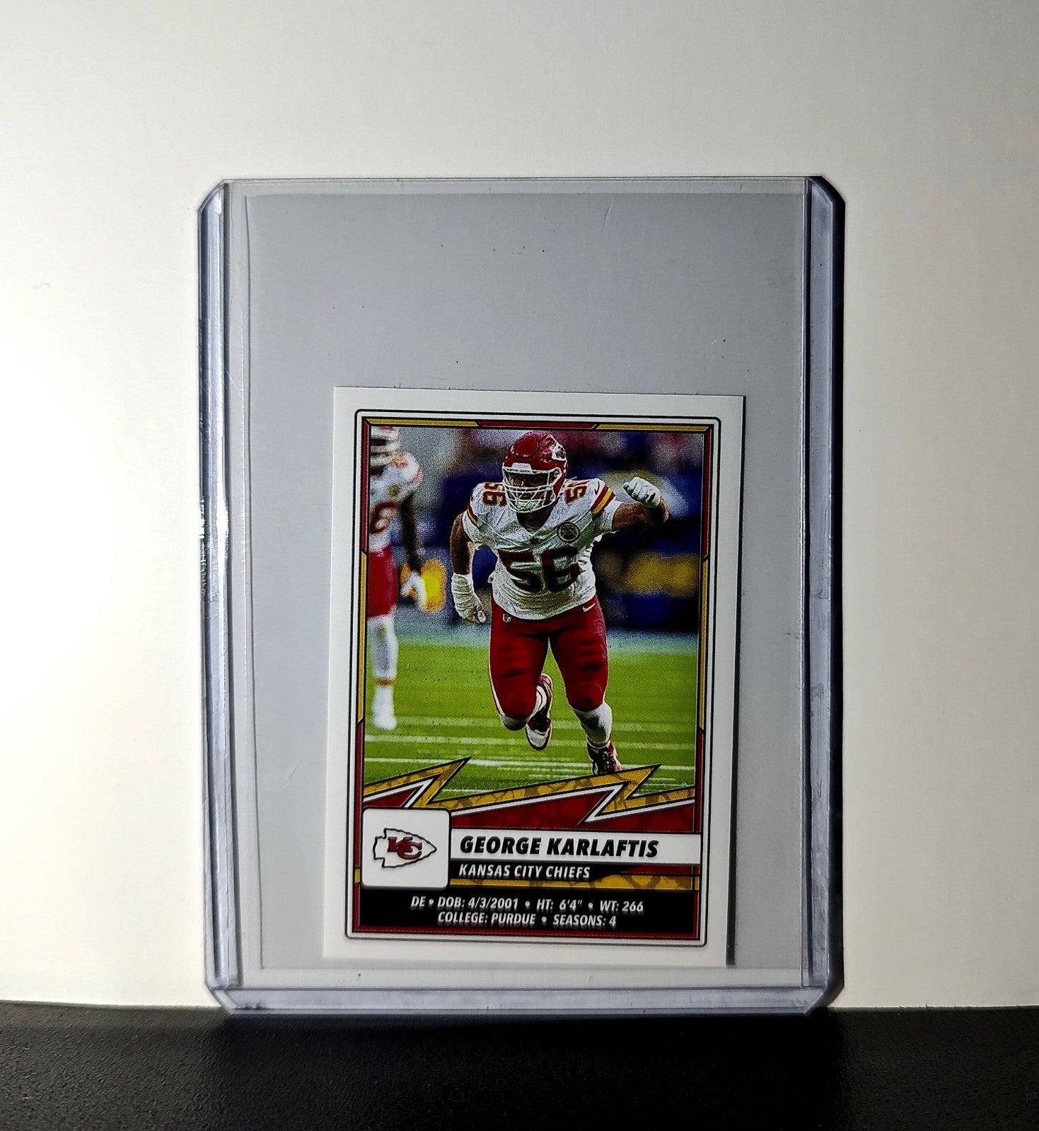 George Karrlaftis 2025 Panini NFL #256 Sticker Kansas City Chiefs