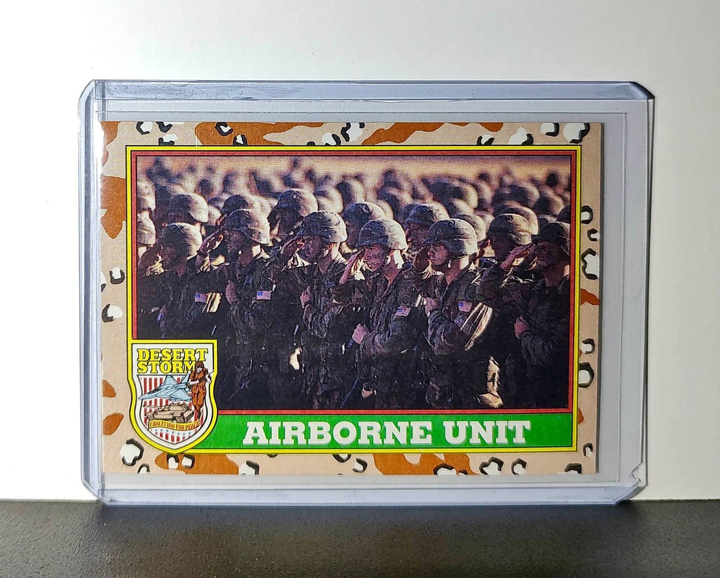 Airborne Unit 1991 Topps Desert Storm #68 Card