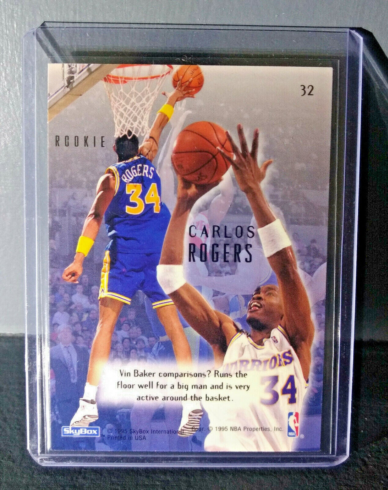 1994-95 Carlos Rogers Skybox Emotion #32 Basketball Card