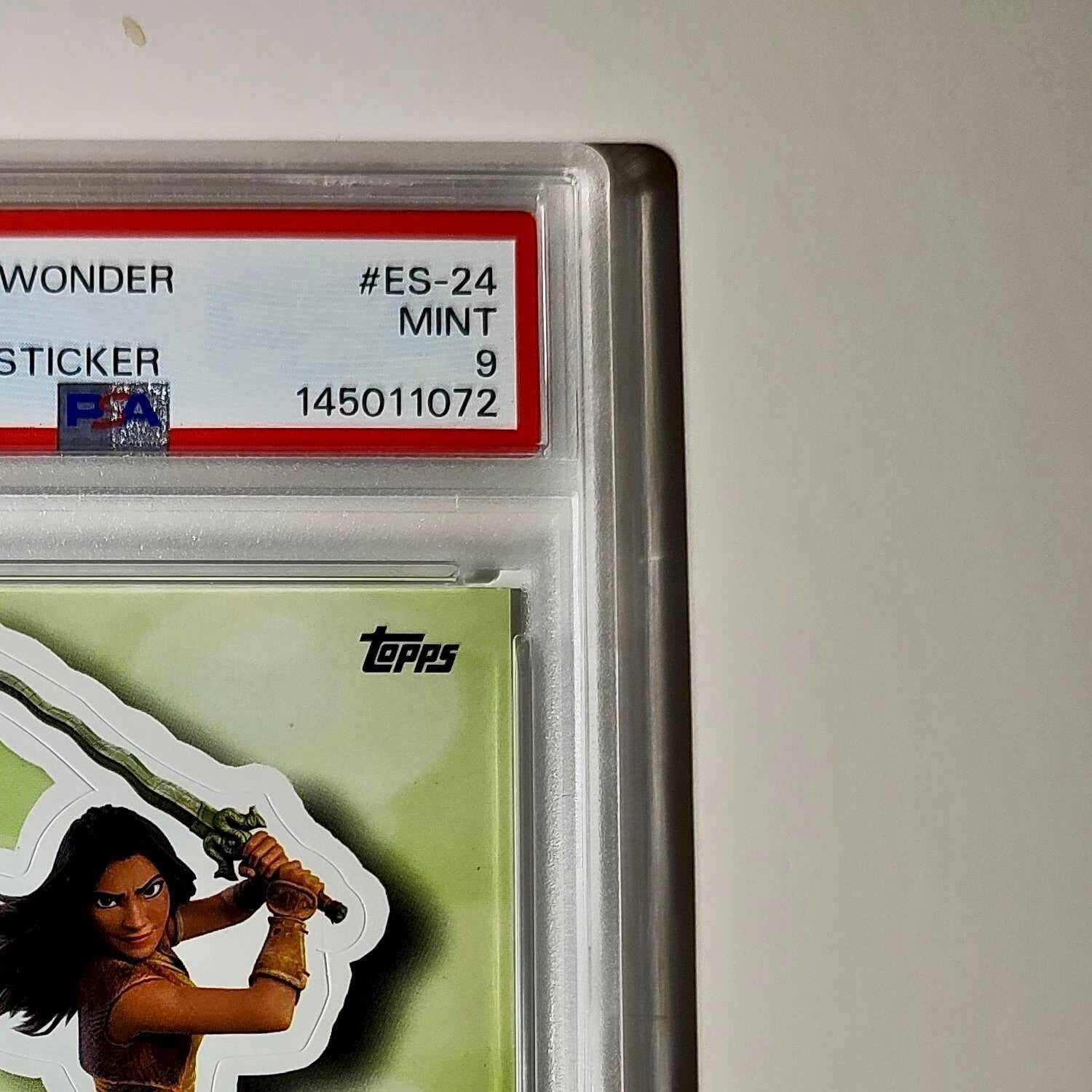 Raya 2025 Topps Disney #ES-24 Enchanted Sticker Card PSA 9