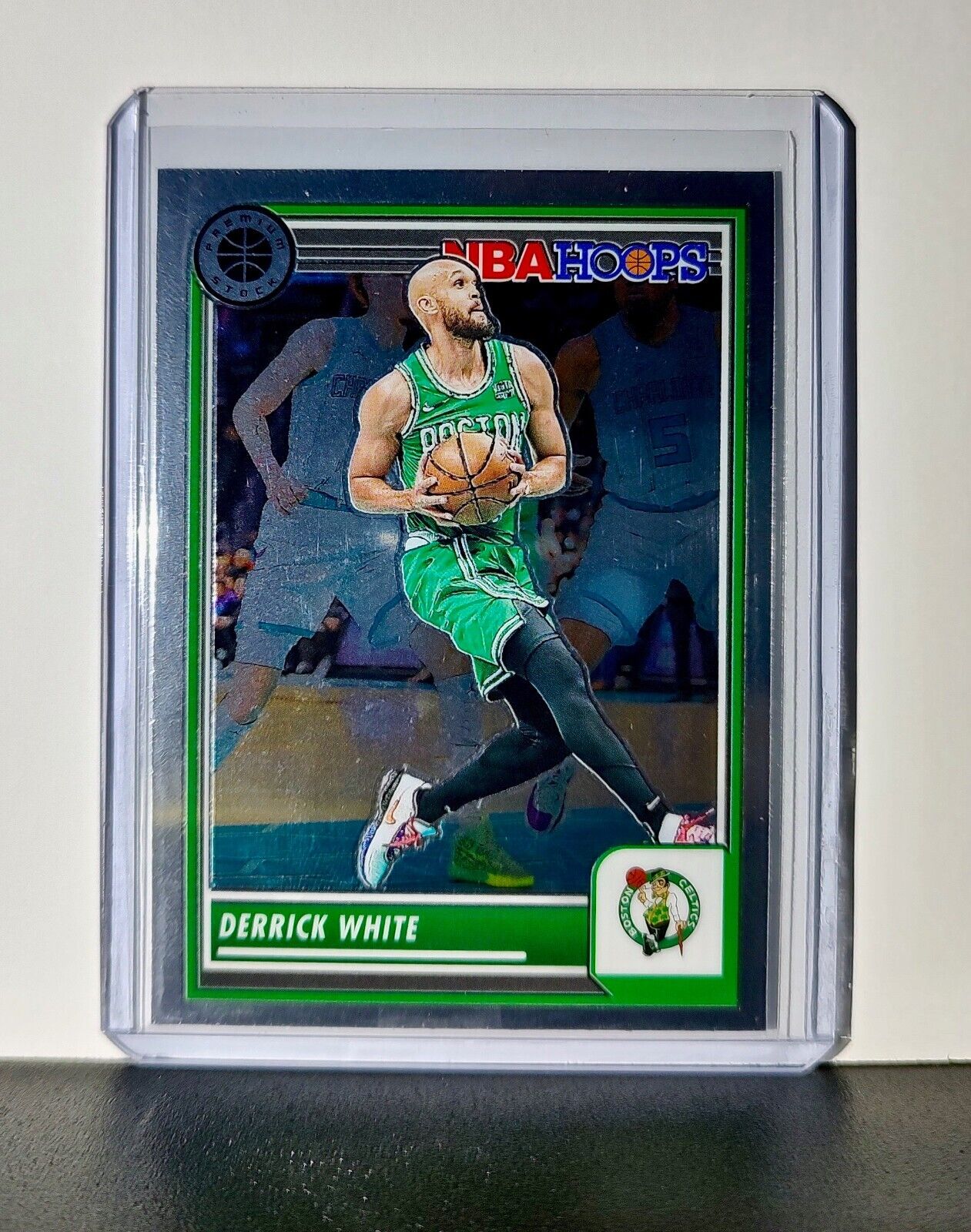 Derrick White 2023-24 Panini Premium Stock NBA Hoops #159 Card Boston Celtics