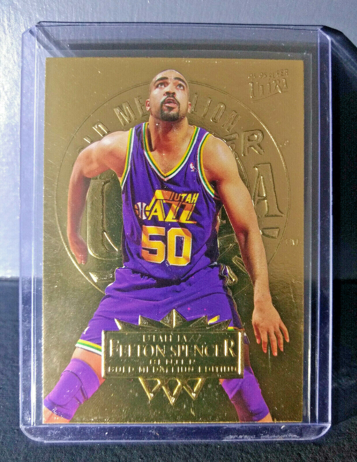 1995-96 Felton Spencer Fleer Ultra Gold Medallion #186 Basketball Card