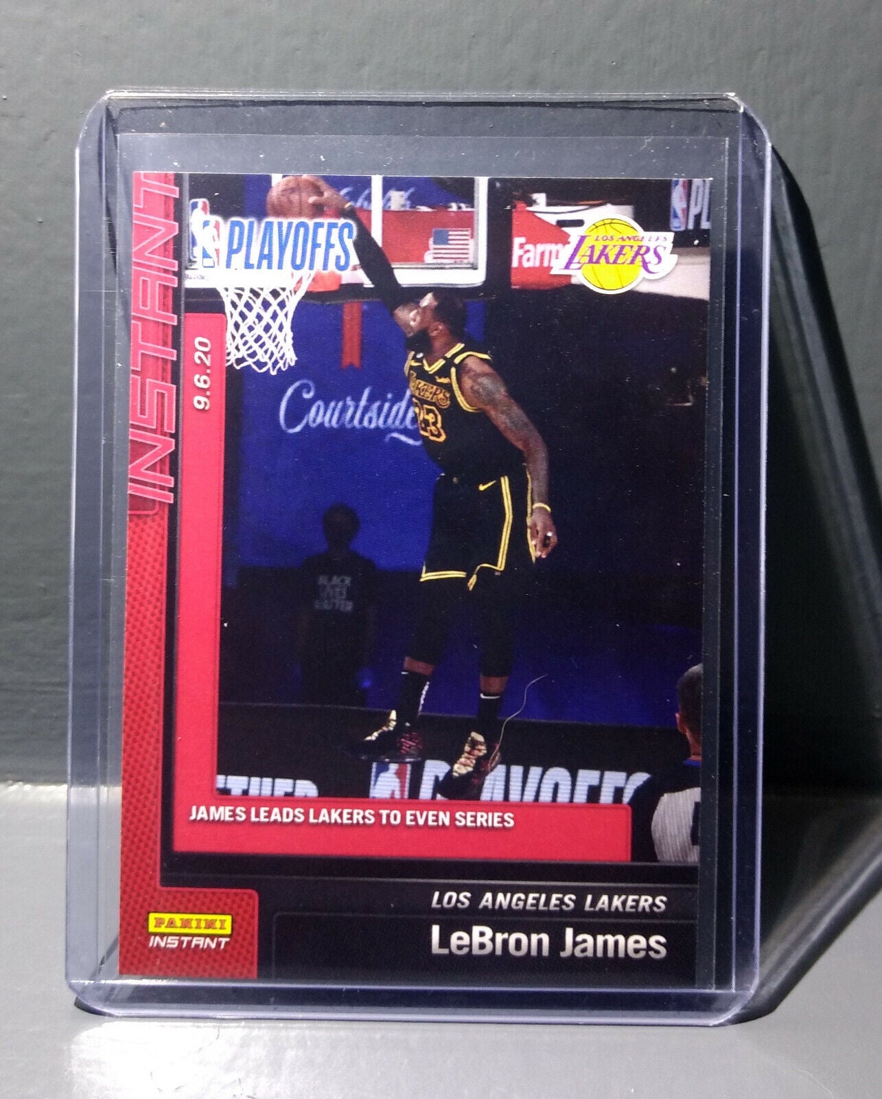 Lebron James 2019-20 Panini NBA Playoffs Instant #186 Basketball Card 1/191