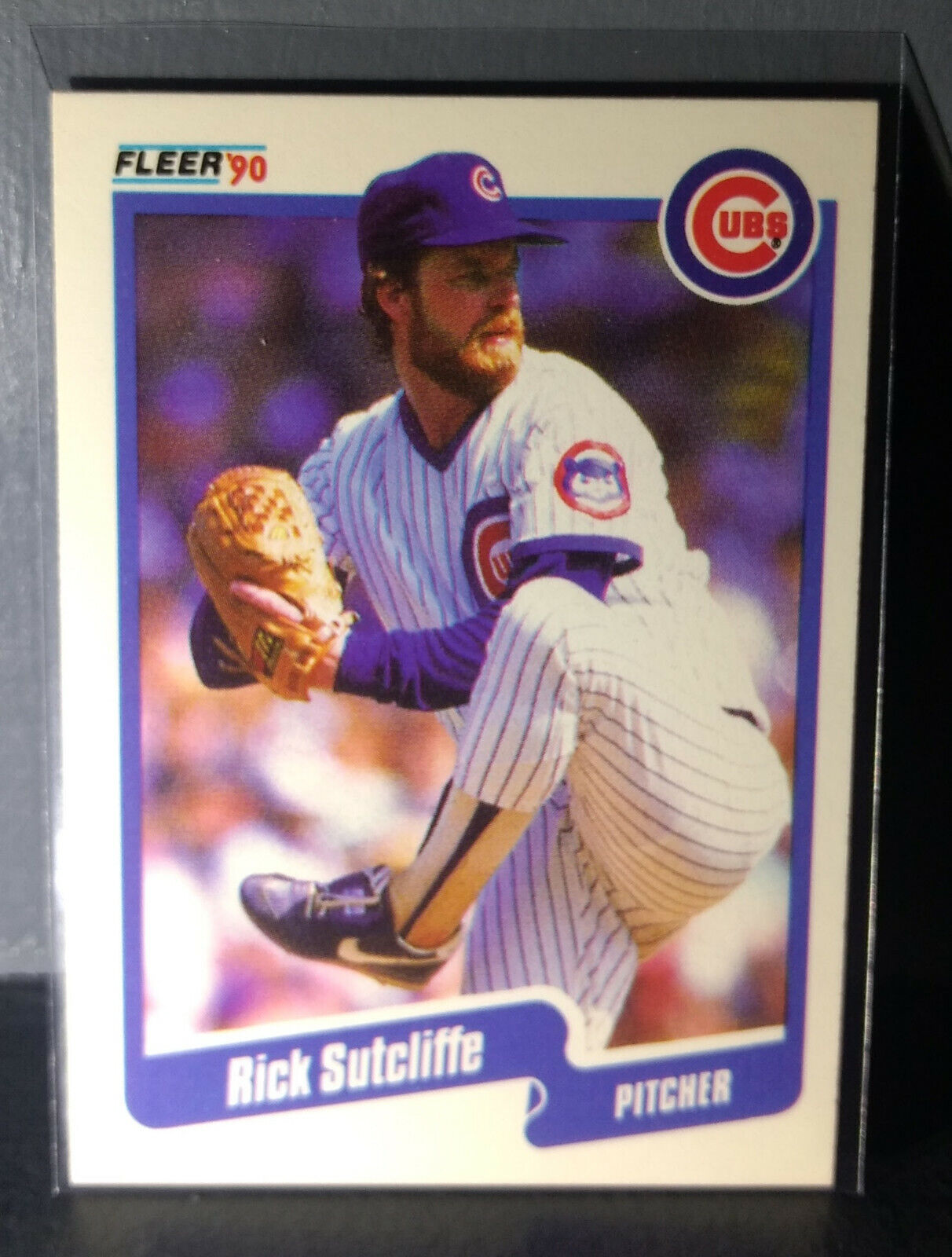 1990 Rick Sutcliffe Fleer Baseball Card #43