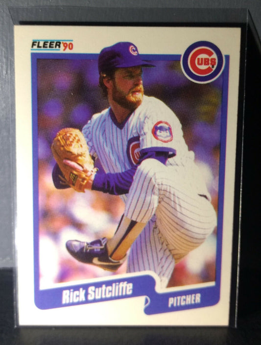 1990 Rick Sutcliffe Fleer Baseball Card #43