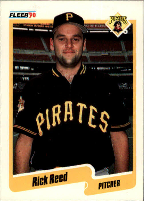 1990 Rick Reed Fleer Baseball Card #477