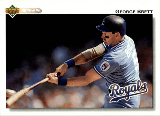 George Brett 1992 Upper Deck MLB #444 Baseball Card Kansas City Royals