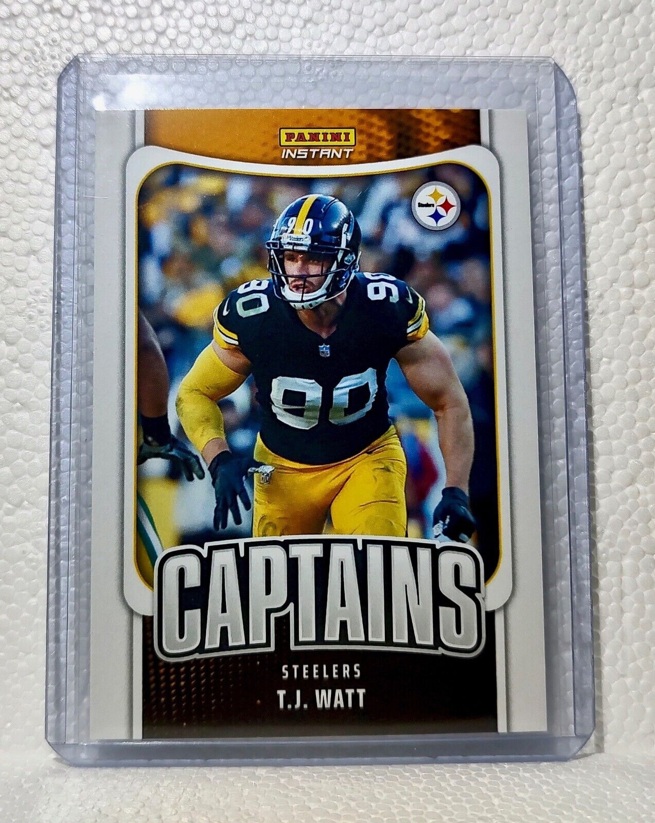 T.J. Watt 2023 Panini NFL Captain #27 Football Card Pittsburgh Steelers 1/331